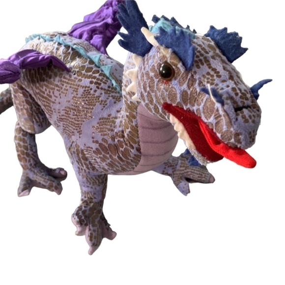 Purple dragon bendable, pretend play - Picture 2 of 6